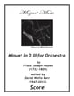 Minuet in D III Orchestra sheet music cover